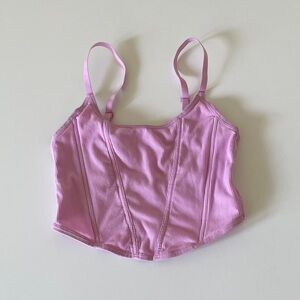 Colsie Corset Cami Scoop Crop Tank Camisole